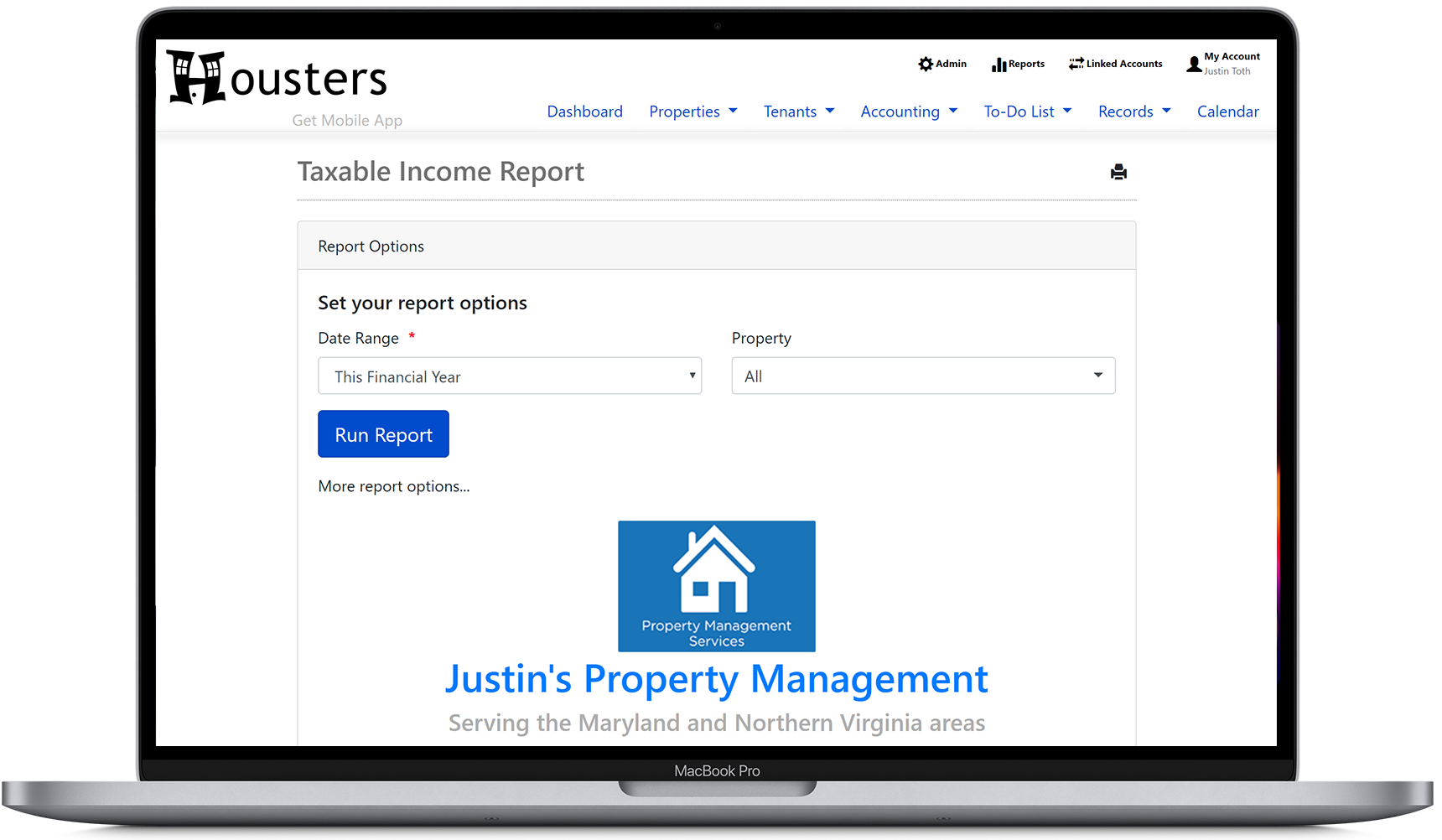 View a report showing how users can brand their rental reports